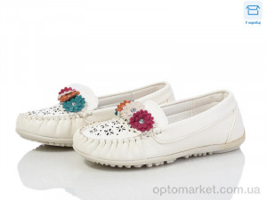 Мокасини дитячі 1214 white М+Д білий оптом от Optomarket