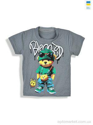 Футболка дитячі 122266 сірий Kir15 сірий  оптом от Optomarket