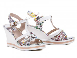 Босоножки женские 125286 Allshoes белый оптом от Optomarket