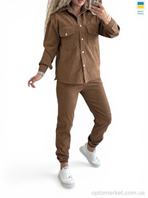 Костюм жіночі 127 мокко Alisa Brand коричневий оптом от Optomarket