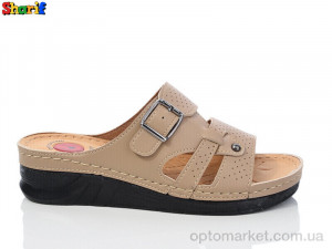 Шльопанці жіночі 1309-2 Serra коричневий  оптом от Optomarket