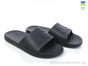 Шльопанці чоловічі 131 чорний Dago чорний оптом от Optomarket