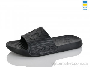 Шльопанці чоловічі 131 чорний Dago чорний  оптом от Optomarket