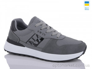 Кросівки чоловічі 1326-4 Swin сірий  оптом от Optomarket