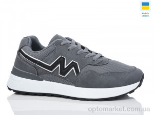 Кросівки чоловічі 1331-3 Swin сірий  оптом от Optomarket