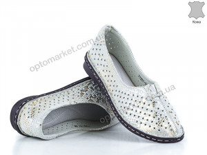 Туфли женские 134932 Allshoes серебряный  оптом от Optomarket
