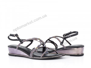 Босоножки женские 135106 Sopra черный  оптом от Optomarket