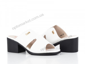 Шлепки женские 135565 Summergirl белый  оптом от Optomarket
