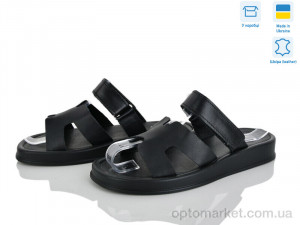 Шльопанці жіночі 1363-2 Ailinda чорний  оптом от Optomarket