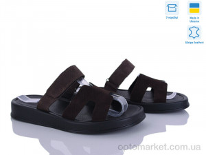 Шльопанці жіночі 1363-55 Ailinda коричневий оптом от Optomarket