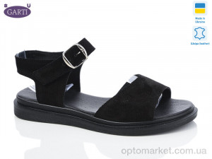 Босоніжки жіночі 140 чорний замш Garti чорний оптом от Optomarket