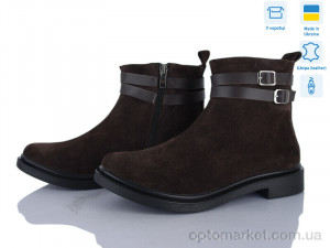 Черевики жіночі 14128-55б Ailinda коричневий  оптом от Optomarket