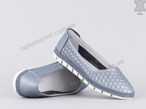 Мокасины женские 142352 Allshoes синий оптом от Optomarket