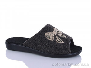 Капці жіночі 143-14 коричневий Klerotex коричневий  оптом от Optomarket