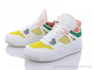 Кросівки жіночі 143-24 white-yellow-green Violeta only one жовтий  оптом от Optomarket