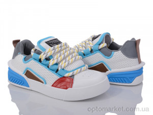 Кросівки жіночі 143-42 white-blue Violeta білий  оптом от Optomarket