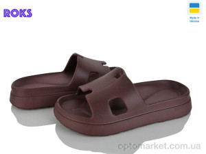 Крокси жіночі 145 шоколад Progress коричневий оптом от Optomarket