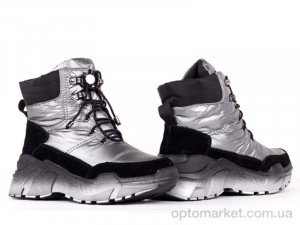 Ботинки женские 147665 Lonza серебряный  оптом от Optomarket