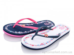 Шльопанці жіночі 1488 mix Luofu мікс  оптом от Optomarket