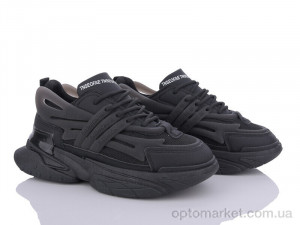 Кросівки жіночі 149-37 all black Violeta only one чорний  оптом от Optomarket