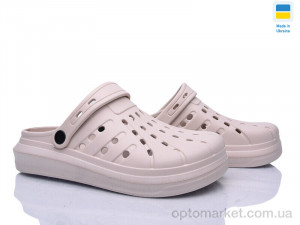 Крокси жіночі 151 бежевий Progress бежевий  оптом от Optomarket