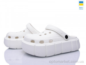 Крокси жіночі 152 білий Progress білий оптом от Optomarket