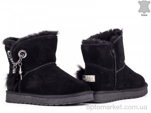 Угги женские 156366 Lonza Черный оптом от Optomarket
