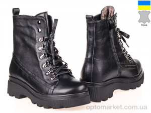 Ботинки женские 156926 Lonza Черный  оптом от Optomarket