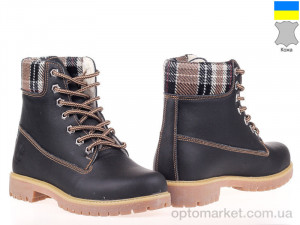 Ботинки женские 157075 Lonza Черный  оптом от Optomarket