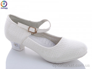 Туфлі дитячі 15Y-13 Леопард білий  оптом от Optomarket