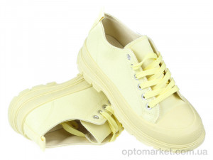 Кеди жіночі 160131 Sopra жовтий  оптом от Optomarket