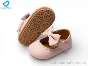 Пінетки дитячі 1628-1А Comfort-baby рожевий оптом от Optomarket