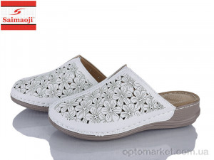 Шльопанці жіночі 167-2 Saimaoji білий  оптом от Optomarket