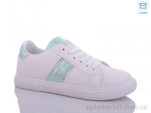 Кросівки жіночі 17-03-5 салат ВЗУТТЯ+ білий  оптом от Optomarket
