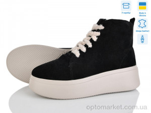 Черевики жіночі 17014K-1M Ailinda чорний оптом от Optomarket