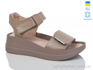 Босоніжки жіночі 1706-2 капучино к. Sali коричневий оптом от Optomarket