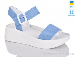 Босоніжки жіночі 1721 блакитний з. Sali блакитний  оптом от Optomarket