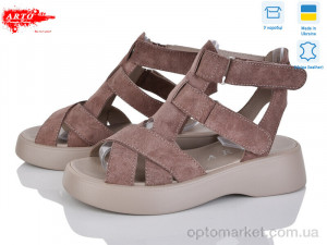 Босоніжки жіночі 175 кофе з.-old ARTO бежевий оптом от Optomarket