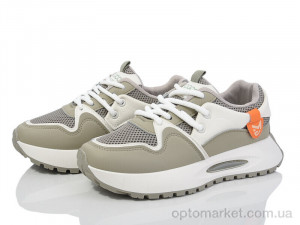 Кросівки жіночі 176-42-1 oliva-green Violeta хакі  оптом от Optomarket