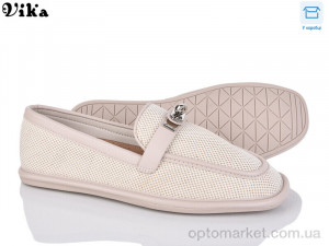 Мокасини жіночі 180-2 Vika бежевий  оптом от Optomarket