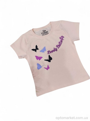 Футболка дитячі 180150 персиковий C.M.K. Kids рожевий  оптом от Optomarket