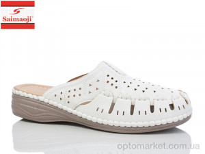 Шльопанці жіночі 182-2 Saimaoji білий  оптом от Optomarket