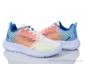 Кросівки жіночі 182-36 white-orange Violeta мікс  оптом от Optomarket