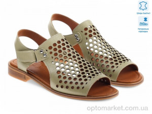 Босоніжки жіночі 184689 Lonza зелений  оптом от Optomarket