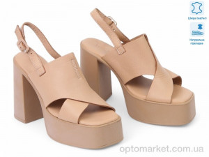 Босоніжки жіночі 184759 Fabio Monelli бежевий  оптом от Optomarket