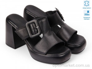 Шльопанці жіночі 184798 Fabio Monelli чорний  оптом от Optomarket