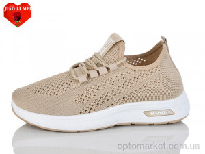 Кросівки жіночі 186-5 Jiao Li Mei бежевий  оптом от Optomarket