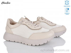 Кросівки жіночі 1877-7 Chunsen бежевий  оптом от Optomarket