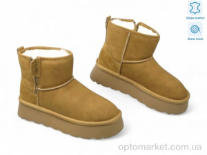 Уги жіночі 189774 ALLSY camel оптом от Optomarket