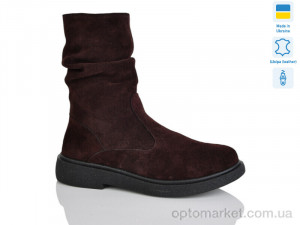 Черевики жіночі 19 корич.з. зима Sali коричневий  оптом от Optomarket